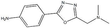 4-{5-[(dimethylamino)methyl]-1,3,4-oxadiazol-2-yl}aniline Struktur