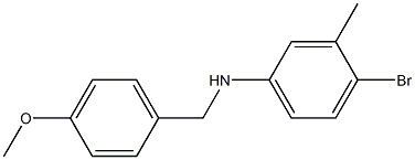 4-bromo-N-[(4-methoxyphenyl)methyl]-3-methylaniline Structure