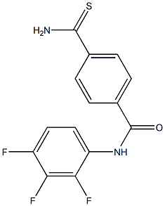 4-carbamothioyl-N-(2,3,4-trifluorophenyl)benzamide