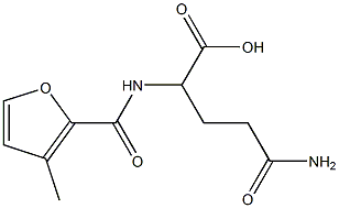 4-carbamoyl-2-[(3-methylfuran-2-yl)formamido]butanoic acid