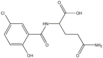 4-carbamoyl-2-[(5-chloro-2-hydroxyphenyl)formamido]butanoic acid