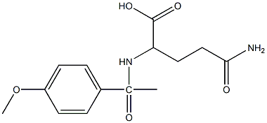 4-carbamoyl-2-[1-(4-methoxyphenyl)acetamido]butanoic acid