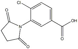 4-chloro-3-(2,5-dioxopyrrolidin-1-yl)benzoic acid Structure