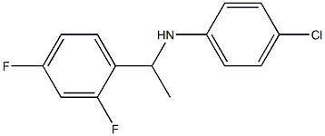  4-chloro-N-[1-(2,4-difluorophenyl)ethyl]aniline