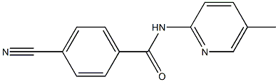 4-cyano-N-(5-methylpyridin-2-yl)benzamide Structure