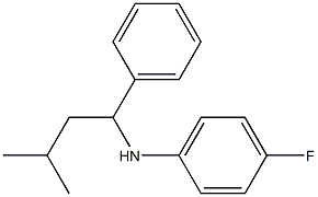 4-fluoro-N-(3-methyl-1-phenylbutyl)aniline