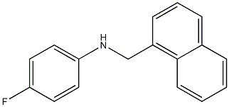4-fluoro-N-(naphthalen-1-ylmethyl)aniline Struktur