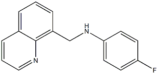 4-fluoro-N-(quinolin-8-ylmethyl)aniline Struktur