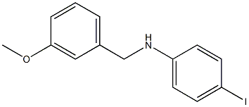 4-iodo-N-[(3-methoxyphenyl)methyl]aniline Struktur