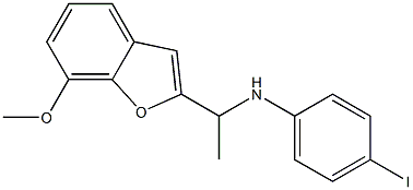 4-iodo-N-[1-(7-methoxy-1-benzofuran-2-yl)ethyl]aniline|