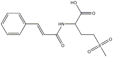 4-methanesulfonyl-2-(3-phenylprop-2-enamido)butanoic acid Structure