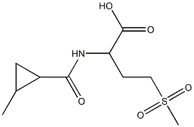 4-methanesulfonyl-2-[(2-methylcyclopropyl)formamido]butanoic acid