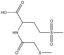 4-methanesulfonyl-2-[2-(methylsulfanyl)acetamido]butanoic acid Structure