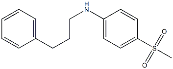 4-methanesulfonyl-N-(3-phenylpropyl)aniline Struktur