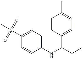 4-methanesulfonyl-N-[1-(4-methylphenyl)propyl]aniline Struktur