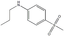 4-methanesulfonyl-N-propylaniline Struktur