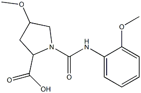 4-methoxy-1-{[(2-methoxyphenyl)amino]carbonyl}pyrrolidine-2-carboxylic acid