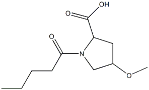 4-methoxy-1-pentanoylpyrrolidine-2-carboxylic acid|
