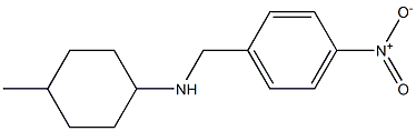 4-methyl-N-[(4-nitrophenyl)methyl]cyclohexan-1-amine Structure