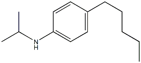 4-pentyl-N-(propan-2-yl)aniline Struktur