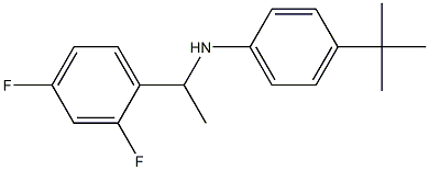 4-tert-butyl-N-[1-(2,4-difluorophenyl)ethyl]aniline Struktur