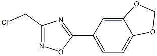 5-(2H-1,3-benzodioxol-5-yl)-3-(chloromethyl)-1,2,4-oxadiazole Structure