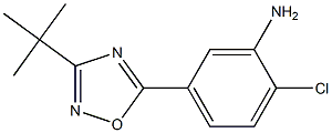 5-(3-tert-butyl-1,2,4-oxadiazol-5-yl)-2-chloroaniline Structure