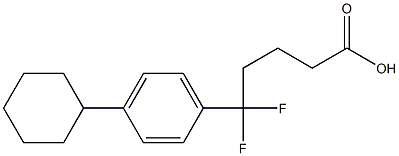 5-(4-cyclohexylphenyl)-5,5-difluoropentanoic acid