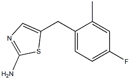 5-(4-fluoro-2-methylbenzyl)-1,3-thiazol-2-amine