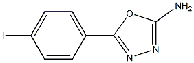 5-(4-iodophenyl)-1,3,4-oxadiazol-2-amine Struktur