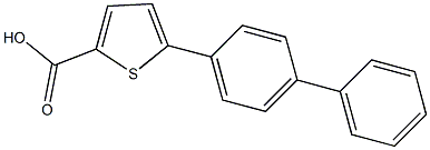 5-(4-phenylphenyl)thiophene-2-carboxylic acid,,结构式