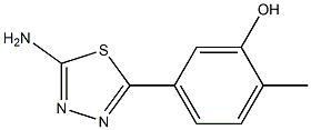 5-(5-amino-1,3,4-thiadiazol-2-yl)-2-methylphenol Structure