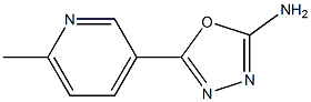 5-(6-methylpyridin-3-yl)-1,3,4-oxadiazol-2-amine Structure