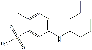 5-(heptan-4-ylamino)-2-methylbenzene-1-sulfonamide,,结构式