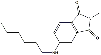 5-(hexylamino)-2-methyl-2,3-dihydro-1H-isoindole-1,3-dione|