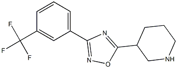 5-(piperidin-3-yl)-3-[3-(trifluoromethyl)phenyl]-1,2,4-oxadiazole Structure