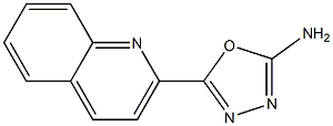 5-(quinolin-2-yl)-1,3,4-oxadiazol-2-amine Structure