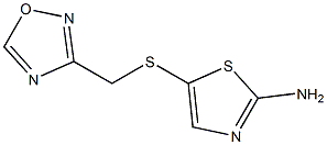 5-[(1,2,4-oxadiazol-3-ylmethyl)sulfanyl]-1,3-thiazol-2-amine Structure