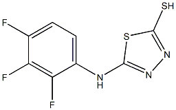 5-[(2,3,4-trifluorophenyl)amino]-1,3,4-thiadiazole-2-thiol Structure