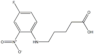 5-[(4-fluoro-2-nitrophenyl)amino]pentanoic acid Structure