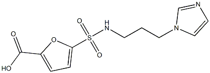 5-{[3-(1H-imidazol-1-yl)propyl]sulfamoyl}furan-2-carboxylic acid Structure