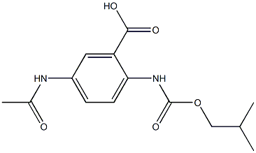 5-acetamido-2-{[(2-methylpropoxy)carbonyl]amino}benzoic acid