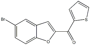 5-bromo-2-(thiophen-2-ylcarbonyl)-1-benzofuran Structure