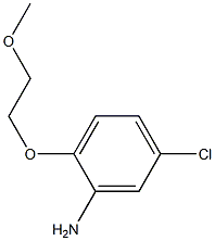 5-chloro-2-(2-methoxyethoxy)aniline,,结构式