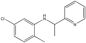 5-chloro-2-methyl-N-[1-(pyridin-2-yl)ethyl]aniline Struktur