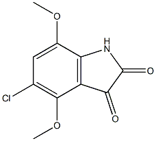 5-chloro-4,7-dimethoxy-1H-indole-2,3-dione Structure