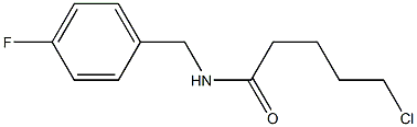 5-chloro-N-[(4-fluorophenyl)methyl]pentanamide Struktur