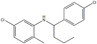  5-chloro-N-[1-(4-chlorophenyl)butyl]-2-methylaniline