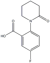  5-fluoro-2-(2-oxopiperidin-1-yl)benzoic acid