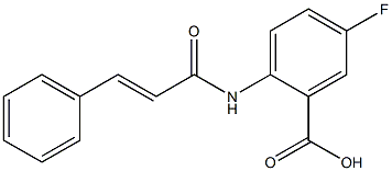 5-fluoro-2-(3-phenylprop-2-enamido)benzoic acid